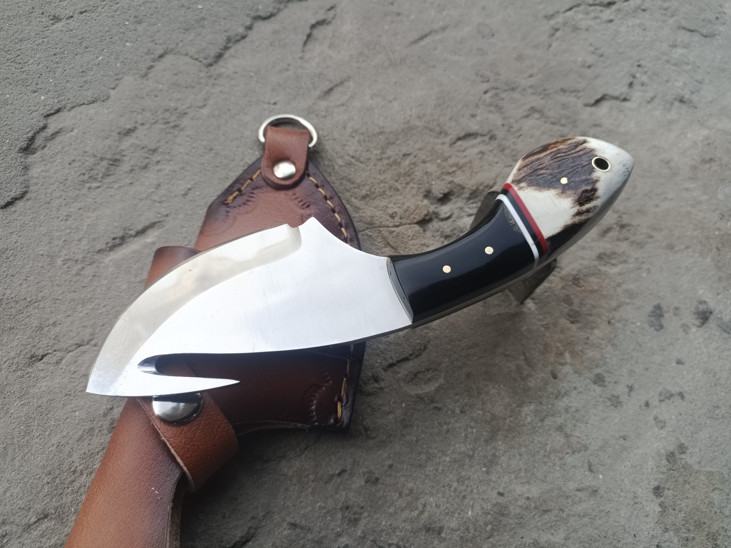 Handmade Custom Skinner Gut Hook Knife.. - Image 2
