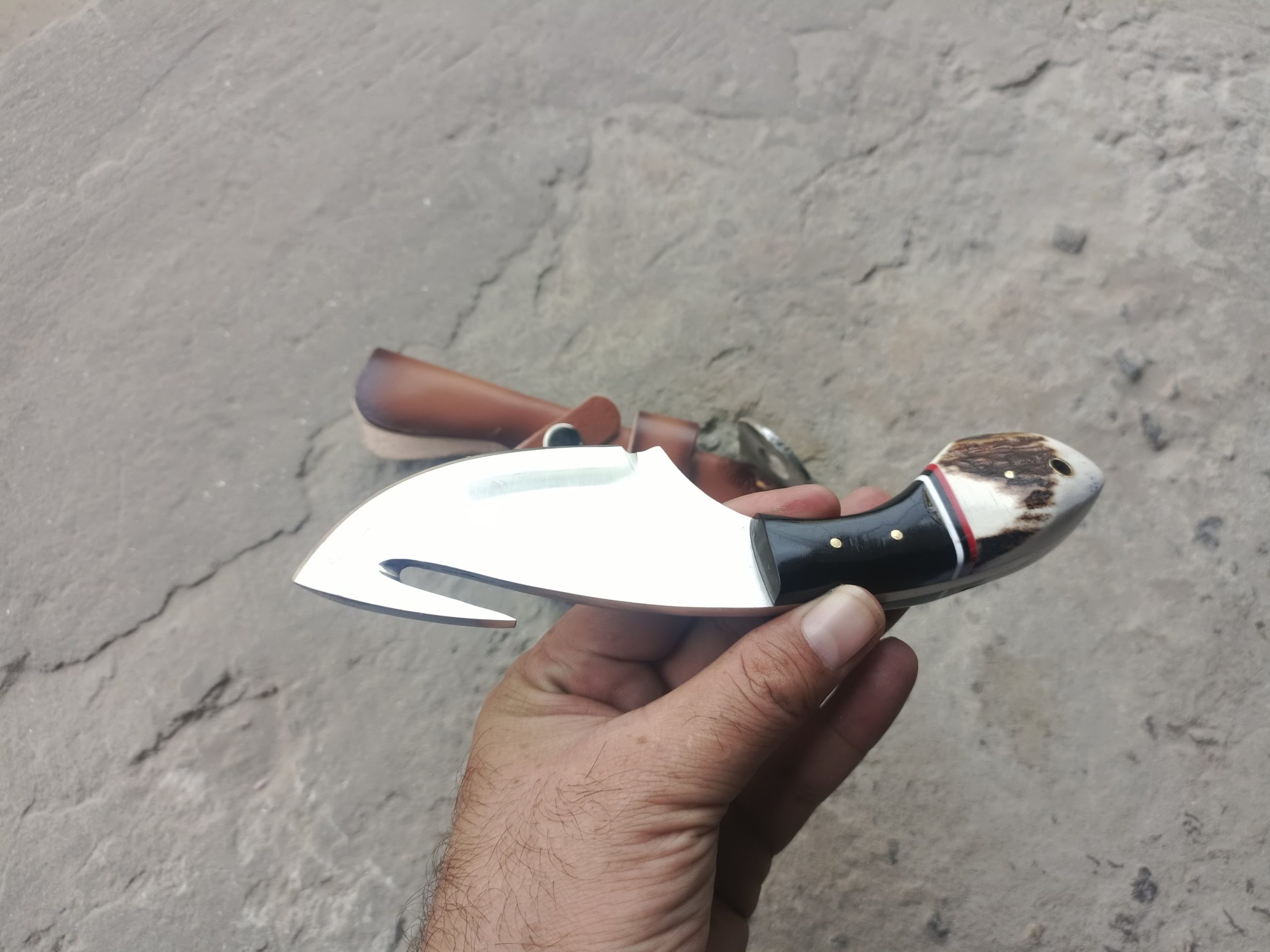 Handmade Custom Skinner Gut Hook Knife.. - Image 3