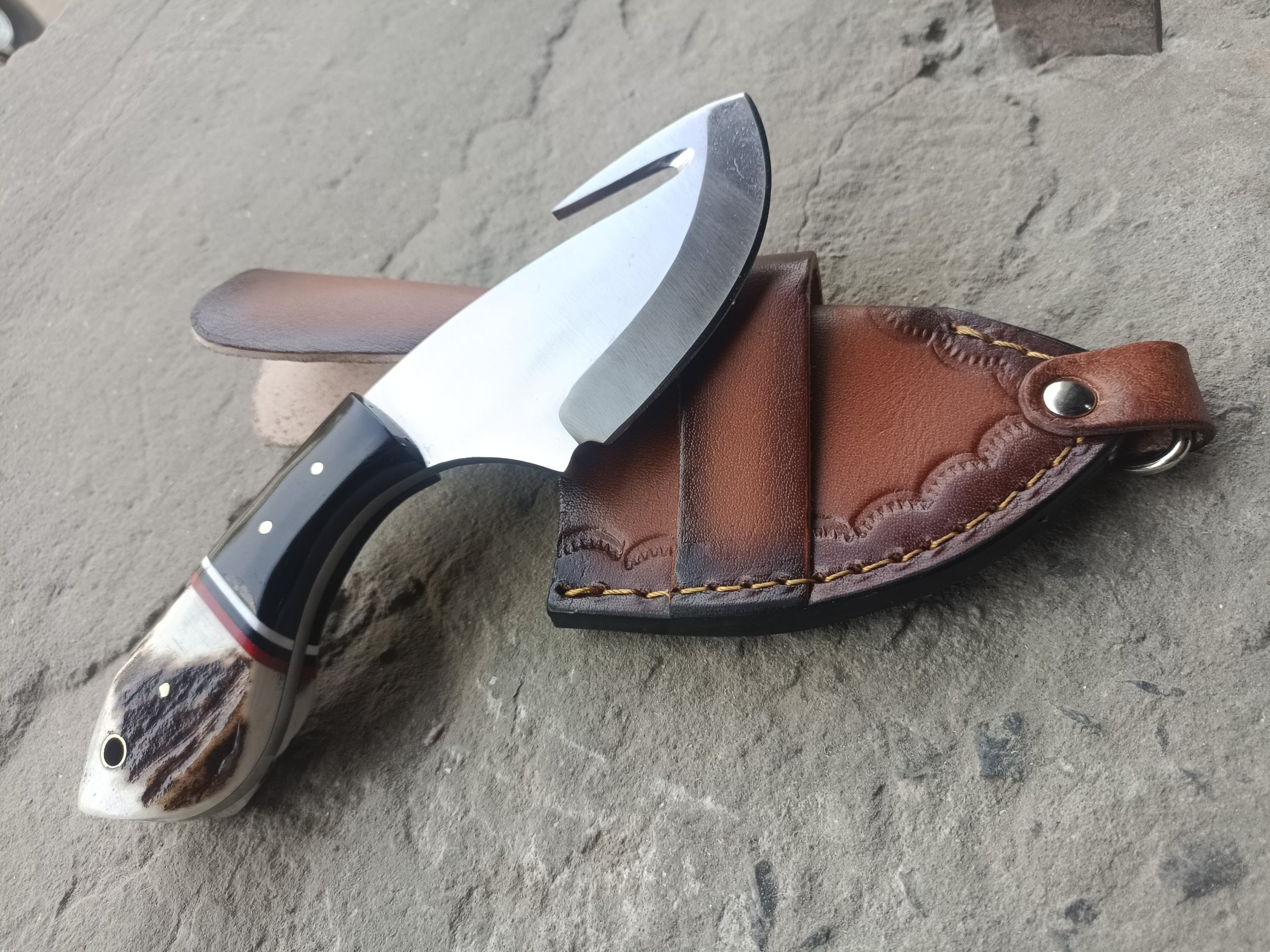 Handmade Custom Skinner Gut Hook Knife.. - Image 7