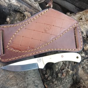 Handmade Custom Skinner Knife with Bone Handle..