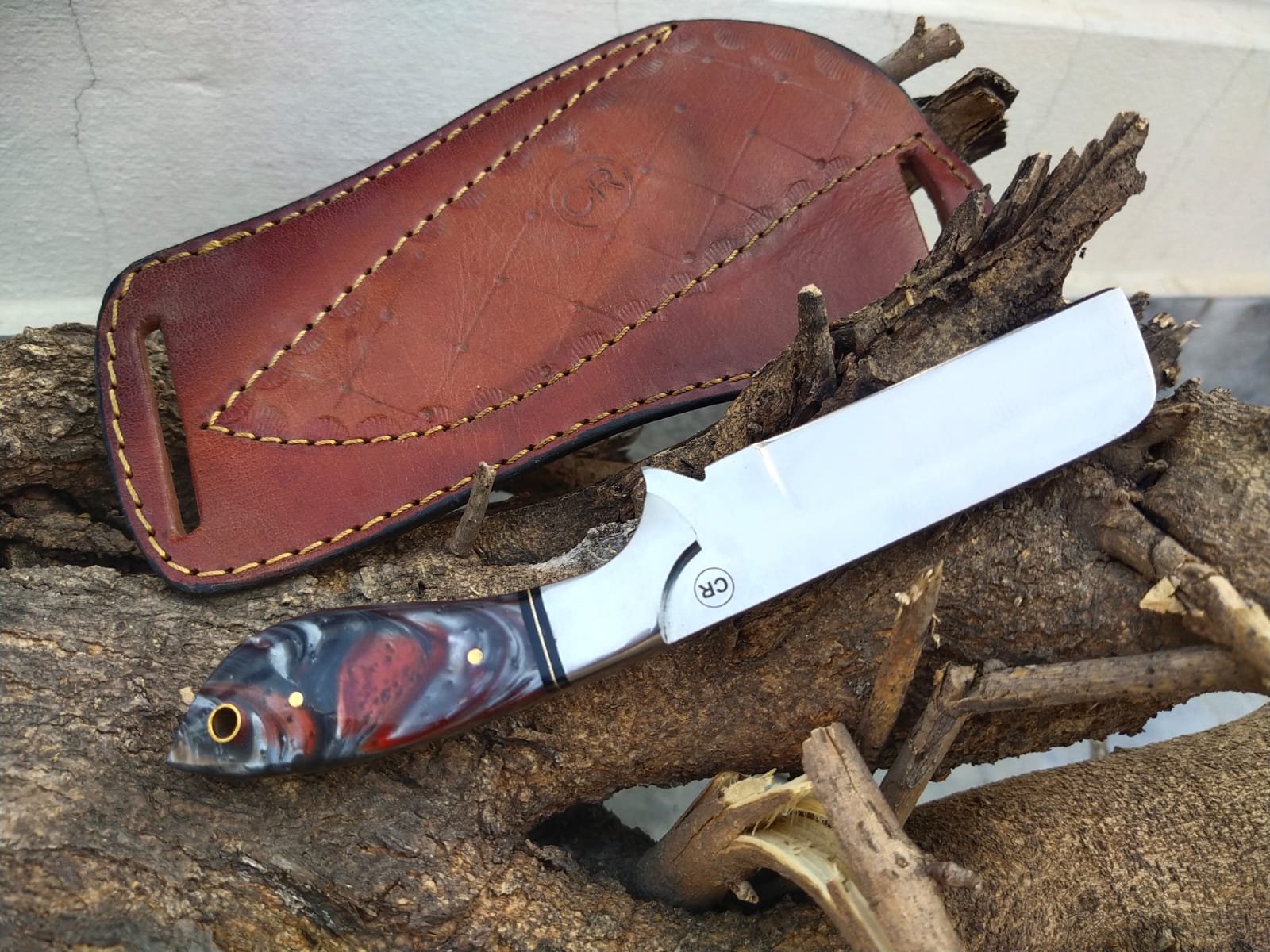 Handmade Custom Bull Cutter Knife - Image 2